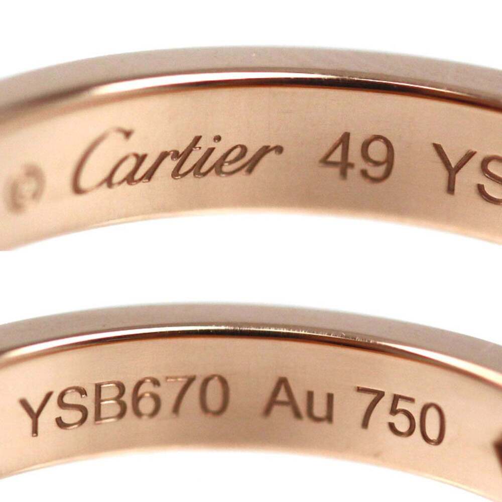 CARTIER 18k Gold Diamond Ring - Picture 5 of 7